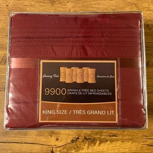 NWT Valencia 9900 Thread Count Bamboo Sheets